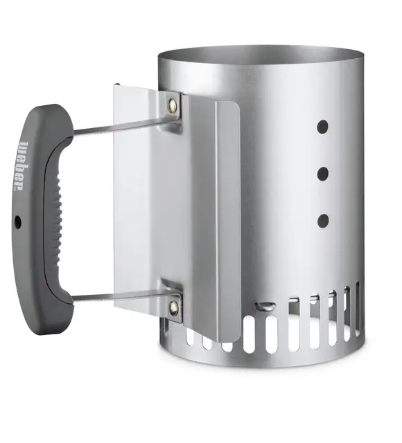 Weber Rapidfire Kleiner Anzündkamin für Holzkohlegrills/Grillzubehör zum schnellen Entzünden von Briketts ohne Anzündflüssigkeit, Aus aluminisiertem Stahl, 20,5 cm x 14,5 cm x 26,5 cm