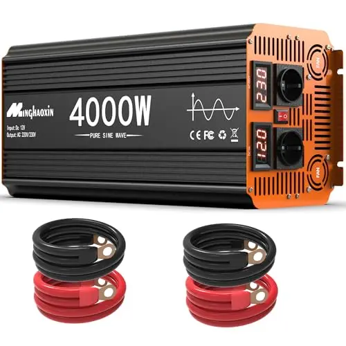 MINGHAOXIN 4000W Reiner Sinus Wechselrichter 12V auf 230V