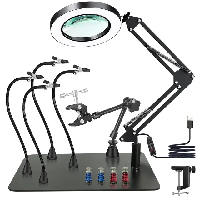 zaboul dritte hand löthilfe led 10x