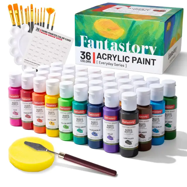 fantastory acrylfarben set 36x60 ml mit