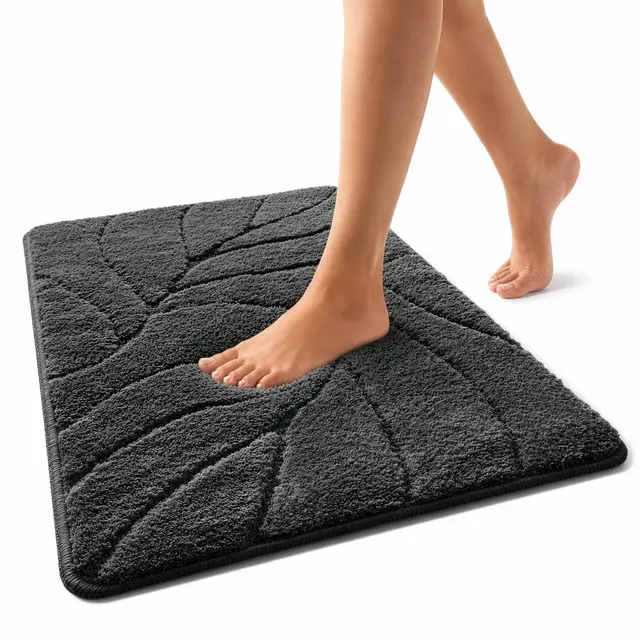 floordirekt badteppich dunkelgrau
