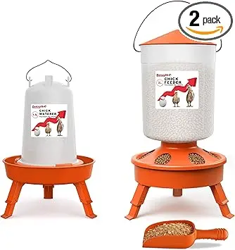 ZenxyHoC Küken Futterautomat und Tränke Set, 3+1,5 L