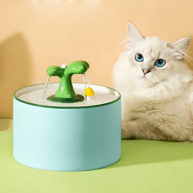beddingleer keramik trinkbrunnen katze