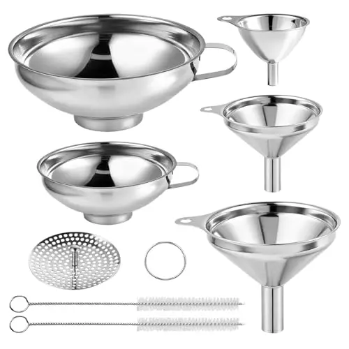 windfromort 5er edelstahl trichter set