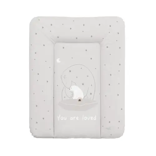 CEBA BABY Weiche Wickelauflage 50x70 cm – Wickelmatte für feste Unterlagen, Basic, OEKO-TEX® Standard 100 (Polar Bears)