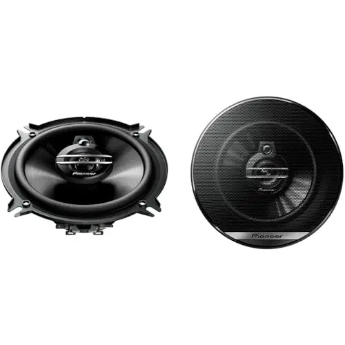 PIONEER TS-G1330F 13 cm 3-Weg-Koaxiallautsprecher Set mit 2 Lautsprechern (je 250 W max., 35 W Sinus), kraftvoller Klang, hoher Wirkungsgrad, 44 mm Einbautiefe, 121 mm Einbauausschnitt, mit Gitter