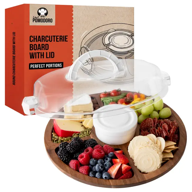 chef pomodoro rundes charcuterie board