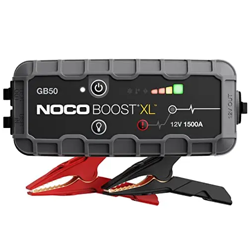 NOCO Boost GB50: 1500A UltraSafe Starthilfe Powerbank – 12V Lithium-Starthilfegerät & Starterkabel – Tragbarer Booster für Benziner bis 7,0L & Diesel bis 4,5L