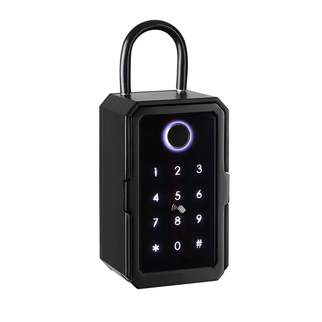 Smart Key Safe Box – Digitale Lockbox mit Fernzugriff App Steuerung Sichere Schlüsselaufbewahrung für Home Office und Mietobjekte – Schlüsselsicherheitslösung