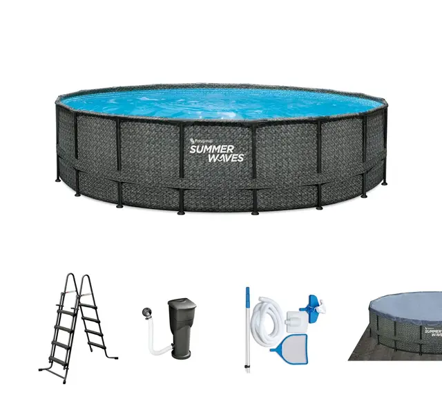 Summer Waves Rattanoptik Gartenpool