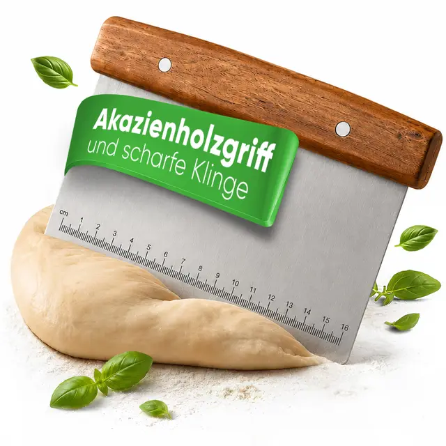 edelfeld teigschaber edelstahl 18cm