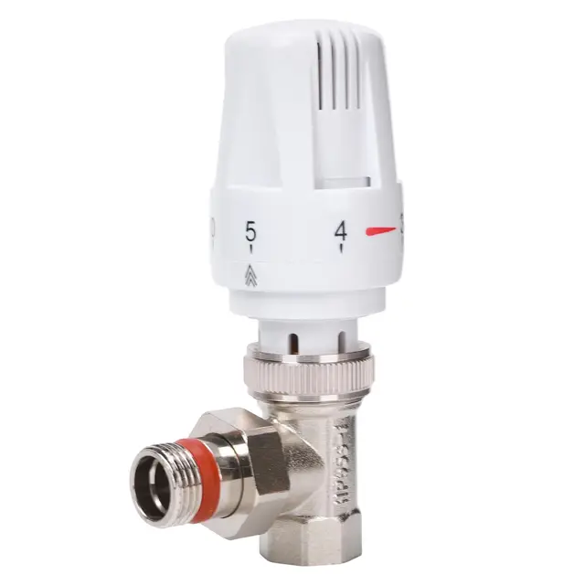 DN15 Thermostatisches Heizkörperventil-Set mit Frostschutz Zonenheizungssteuerung Einfache Installation für Effizientes Heizen zu Hause (Vertikal)
