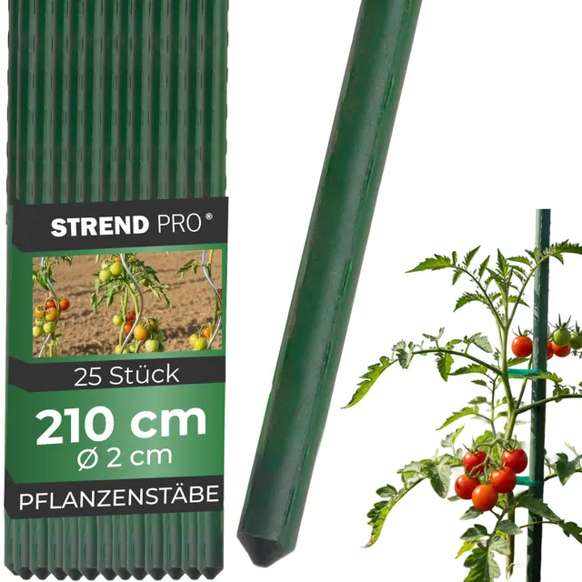 strend pro pflanzstäbe 210cm 25er set