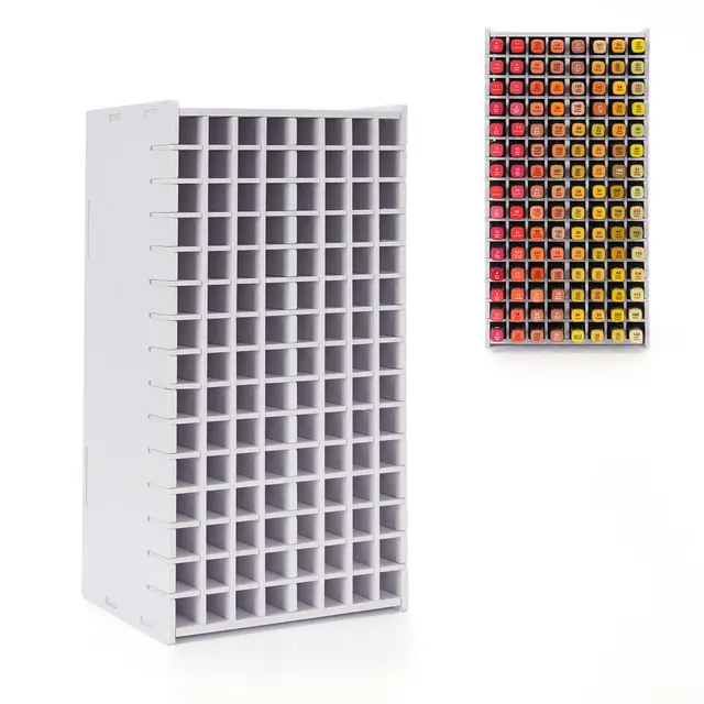 Krafetto 120 Marker Stifte Organizer Schreibtisch, Alkohol Marker Halter, Multifunktionaler Stifthalter für Büro, Schule und Zuhause, Praktische Stifte Aufbewahrung Schreibtisch Organizer