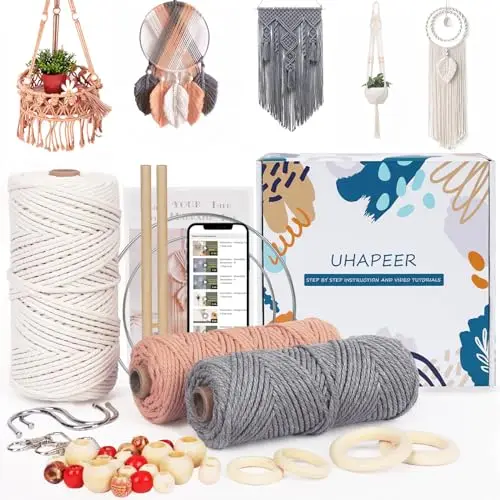 uhapeer diy makramee kit 656ft