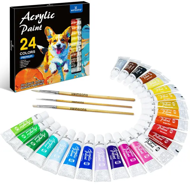 winsons acrylfarben-set 24 farben 3