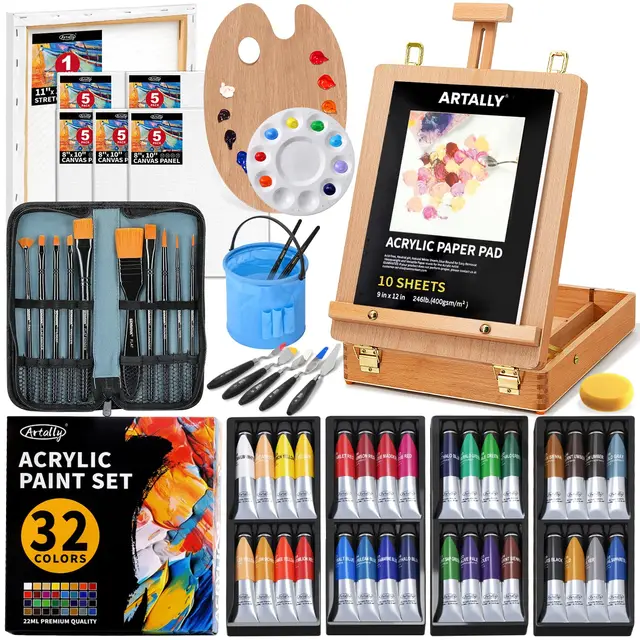 artally 66-teiliges acrylmal-set mit