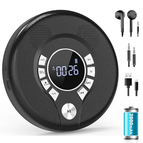 Greadio CD37 Tragbarer CD-Player