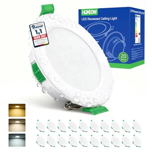 homeow 20er set led einbaustrahler 230v