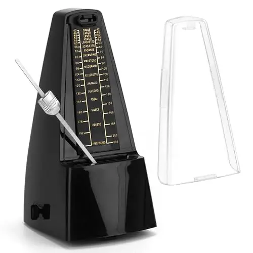 qwork mechanisches metronom mit glocke