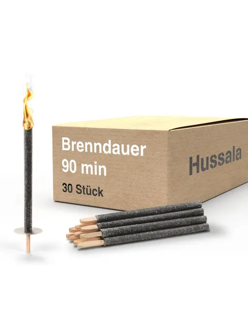 hussala diamond wachsfackel 30 stück