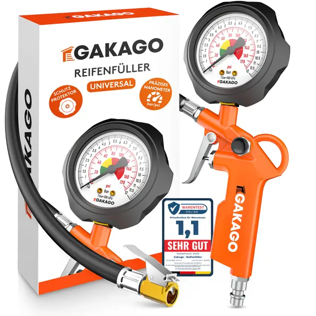 gakago reifenfüller 0-12 bar
