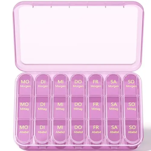 betife tablettenbox 7 tage 3 fächer