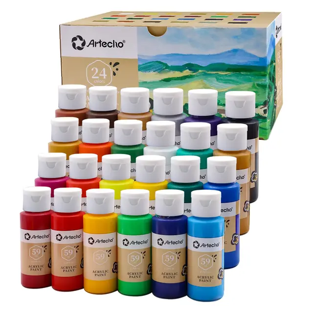 artecho acrylfarben set 24x59 ml