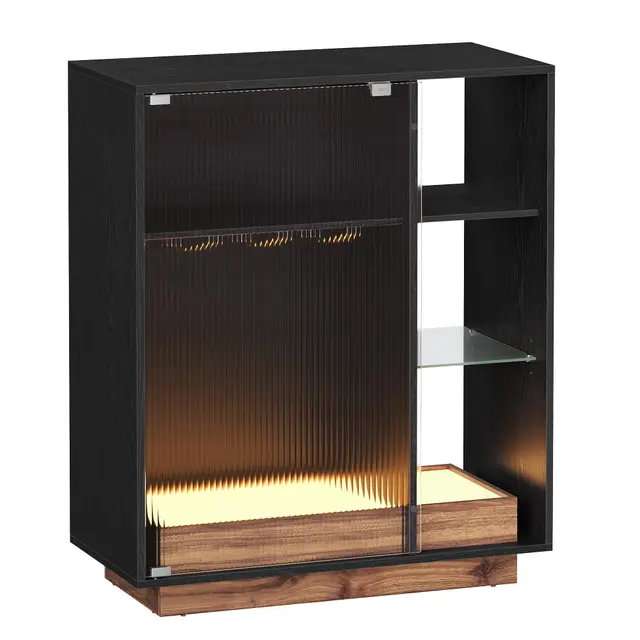 vasagle barschrank mit led und