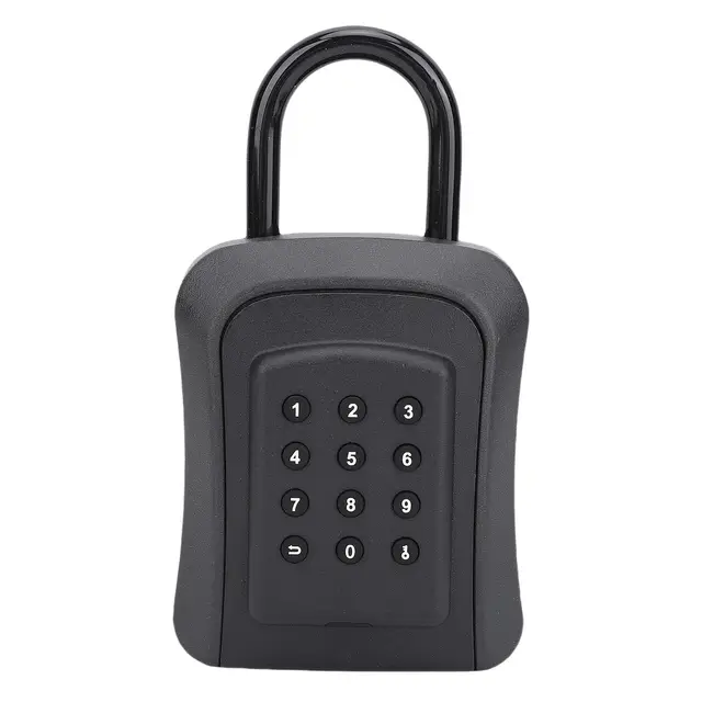Tragbare Smart-Key-Schließbox, Bluetooth, Mechanischer Schlüsselloser Zugang, App-Steuerung, U-Bügel, IP65, mit Großem Stauraum für Zuhause, Garage, Büros