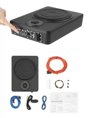 Subwoofer Auto 600W 8 Zoll Active Subwoofer Aktiv Bassbox Auto Lautsprecher & Subwoofer Auto Subwoofer mit Hochaktiven Lautsprechern