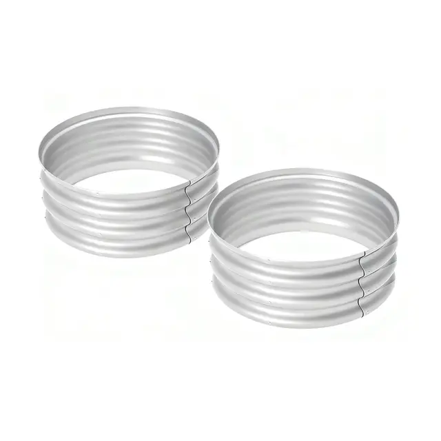 bamworld hochbeet rund metall 2er set