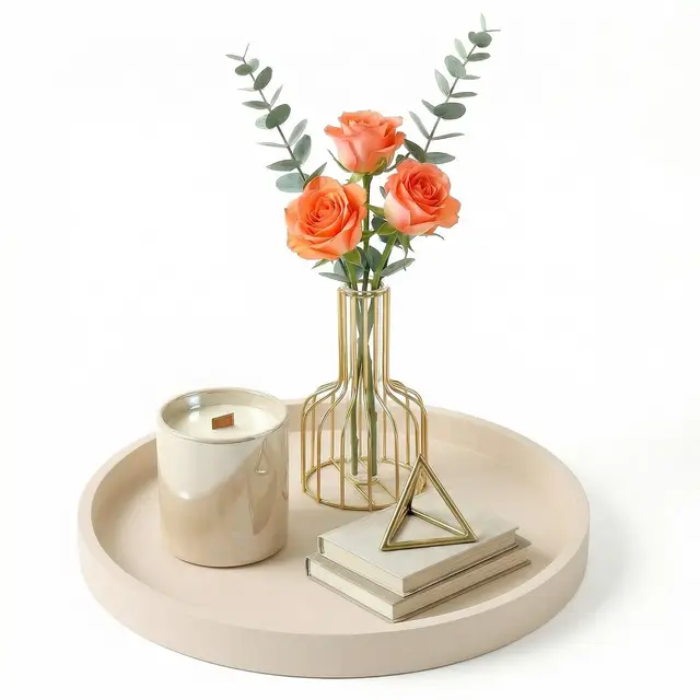 bleswin deko-tablett 23 cm rund silikon