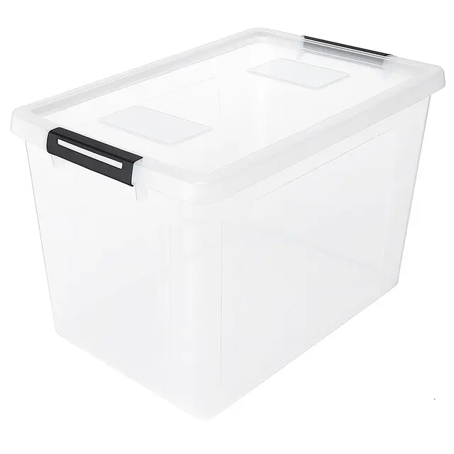 HRB Aufbewahrungsbox mit Rollen und Deckel Lagerbox Box Korb, Kiste (60 Liter, 1, stück)