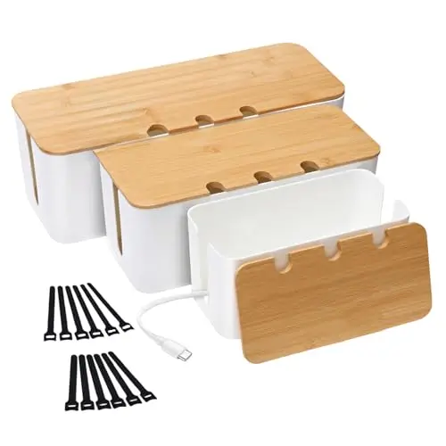 azyvum kabelbox 3er set acryl