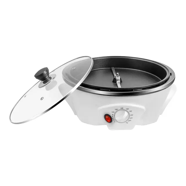 Kaffeeröster für Zuhause 1200W Röstmaschine 500g Elektrische Kaffee Röster Maschine 0-240°C Einstellbarer Temperaturbereich Kaffeebohnenröster Haushalt zum Rösten von Kaffeebohnen