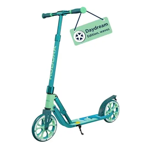 HUDORA BigWheel 205 Advanced Scooter - Daydream-Edition - für bis zu 100kg - Höhenverstellbarer & zusammenklappbarer Tretroller - Kick-Scooter für Kinder/Jugendliche & Erwachsene