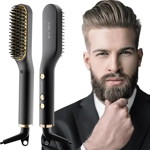 ANLAN Bartglätter 2-in-1 HZS01 Glättbürste