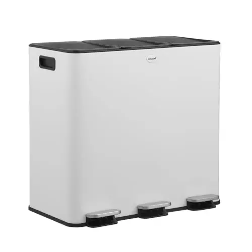 casabel mülleimer 60l 3x20l edelstahl