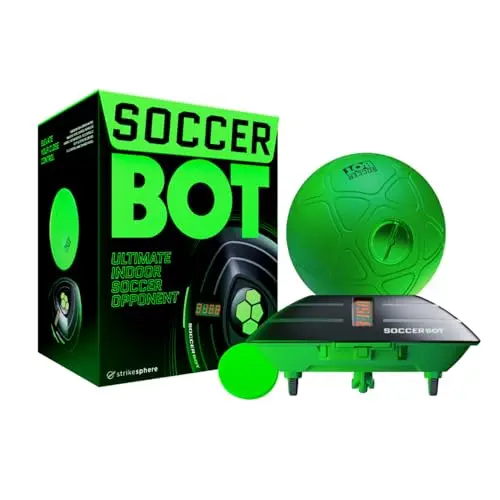 Strikesphere 1001CB-MTL Soccer Bot Indoor Fußballtrainer, schwarz, Einheitsgröße
