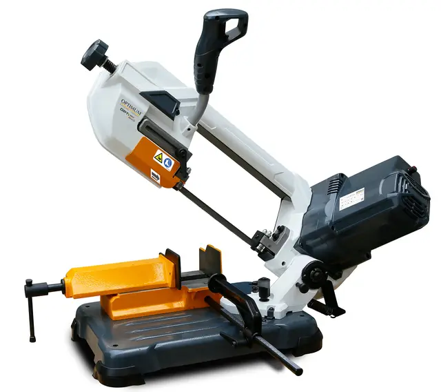 OPTIMUM Gehrungsbandsäge OPTIsaw SQ-V13 (hohe Schnittpräzision, geräuscharm, stufenlos einstellbare Sägebandgeschwindigkeit 30 – 80 m/min, mit Bi-Metall-Sägeband) 3194013
