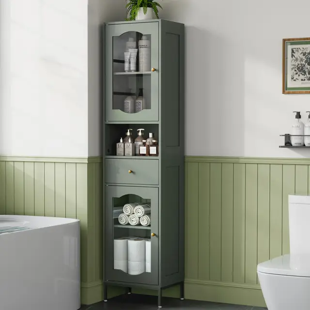 amlancher badezimmerschrank schmal