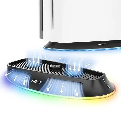 reiie PS5 Slim/Pro Kühlständer mit RGB-Beleuchtung