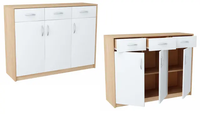 matkam kommode sideboard 3 türen