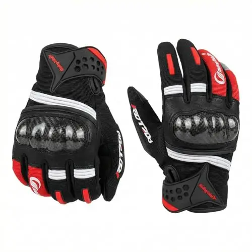 Lufee Motorradhandschuhe Schwarz