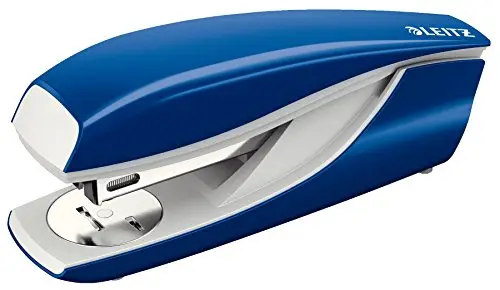 Leitz Büroheftgerät für 30 Blatt, Tacker aus Metall mit Kunststoffelementen, Inkl. 200 Heftklammern, NeXXt Serie, Blau, 55020035