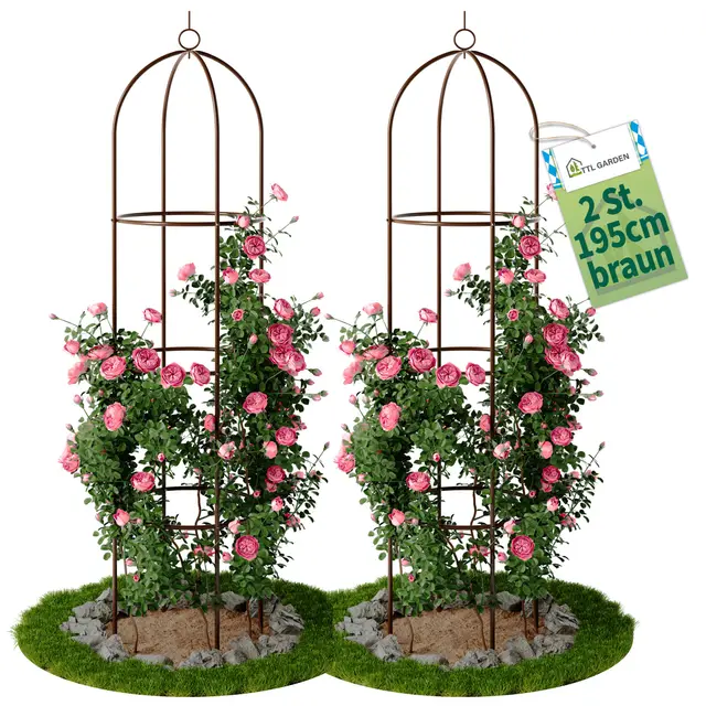 ttl garden obelisk rankhilfe 195cm 2er