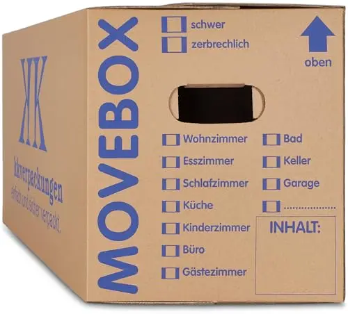 KK Verpackungen Movebox Umzugskarton zweiwellig 25er-Set