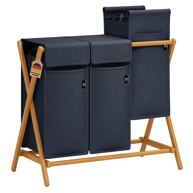 adel dream wäschekorb 3 fächer 150l
