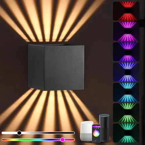 ourleeme smart rgb wandleuchte